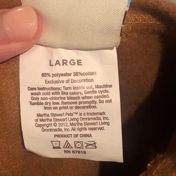 Martha Stewart Pets Gingebread Man Outfit Clothing for Dog Size Large - Picture 11 of 11